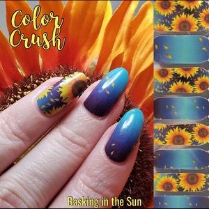 Color CrushLtd Ed Custom Sunflower Polish strips